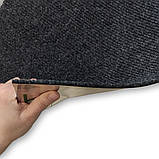 Самоклеюча плитка під ковролін темно-сіра 300х300х4мм, фото 4