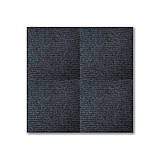 Самоклеюча плитка під ковролін темно-сіра 300х300х4мм, фото 7