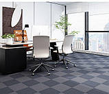 Самоклеюча плитка під ковролін темно-сіра 300х300х4мм, фото 8