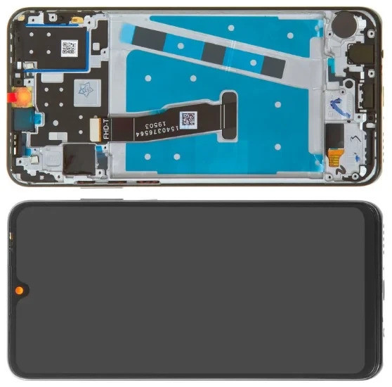 Дисплей Huawei P30 Lite 48 MP модуль в зборі з тачскріном та рамкою, чорний, Original PRC