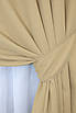 Комплект штор (2шт. 1,5х2,9м.) мікровелюр, колекція "SPARTA". Колір бежевий. Код 1192ш 33-0020, фото 4