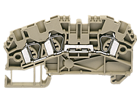Проходная клемма ZRK 2,5, 3A, бежевый