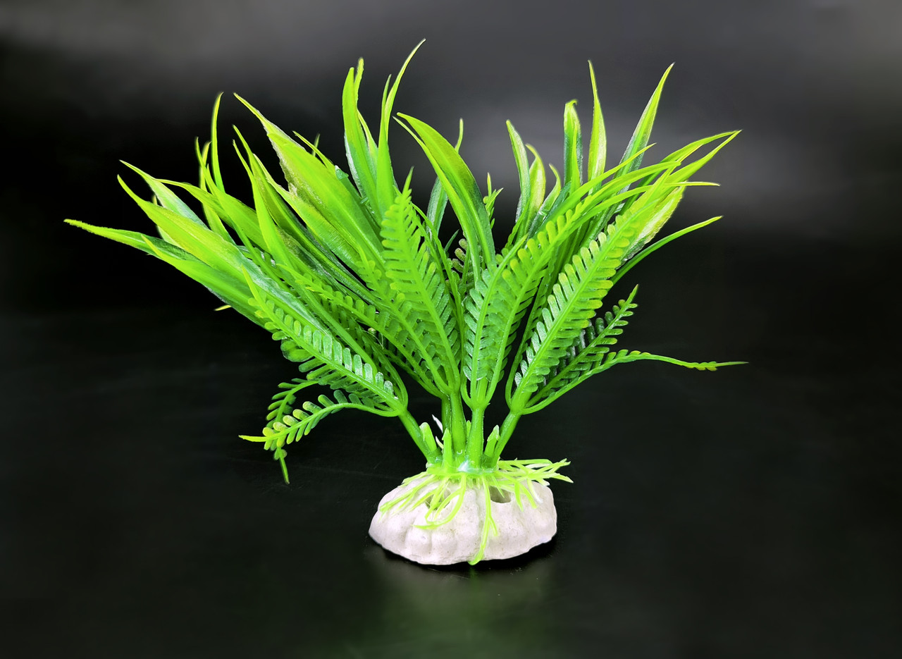 Рослина штучна, Grass, 10 см. Декоративна трава в акваріум.