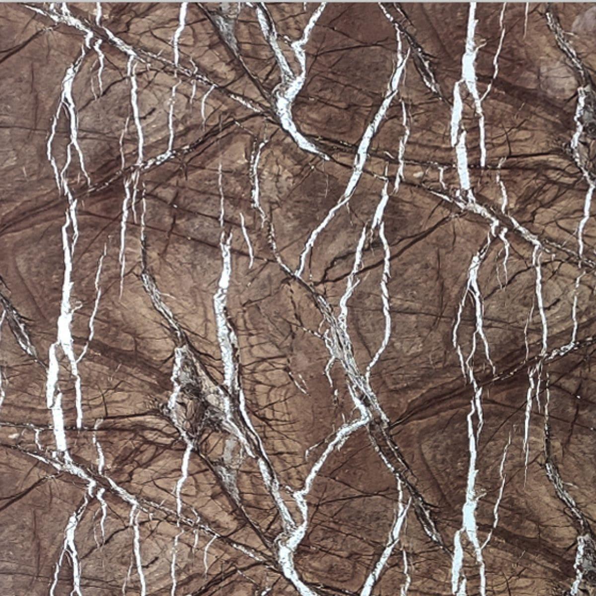 Декоративна ПВХ плита Коричневий мармур 600х600х3мм, фото 1