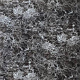 Настінна ПВХ плита сірий темно-сірий мармур 600*600*3mm (OS-KL8155) (S), фото 2