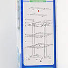 Багатоярусна сушарка для білизни до 50 кг, (172х73х64 см) Garment Rack / Складна сушарка підлогова, фото 11