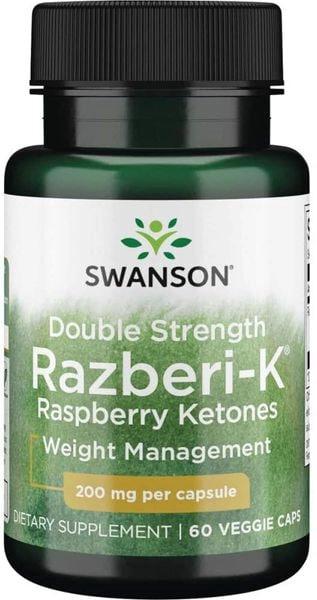 Малинові кетони Swanson Razberi-K Raspberry Ketones 200 mg 60 Caps