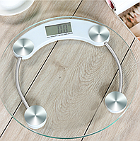 Электронные весы для взвешивания Напольные круглые стеклянные весы с дисплеем