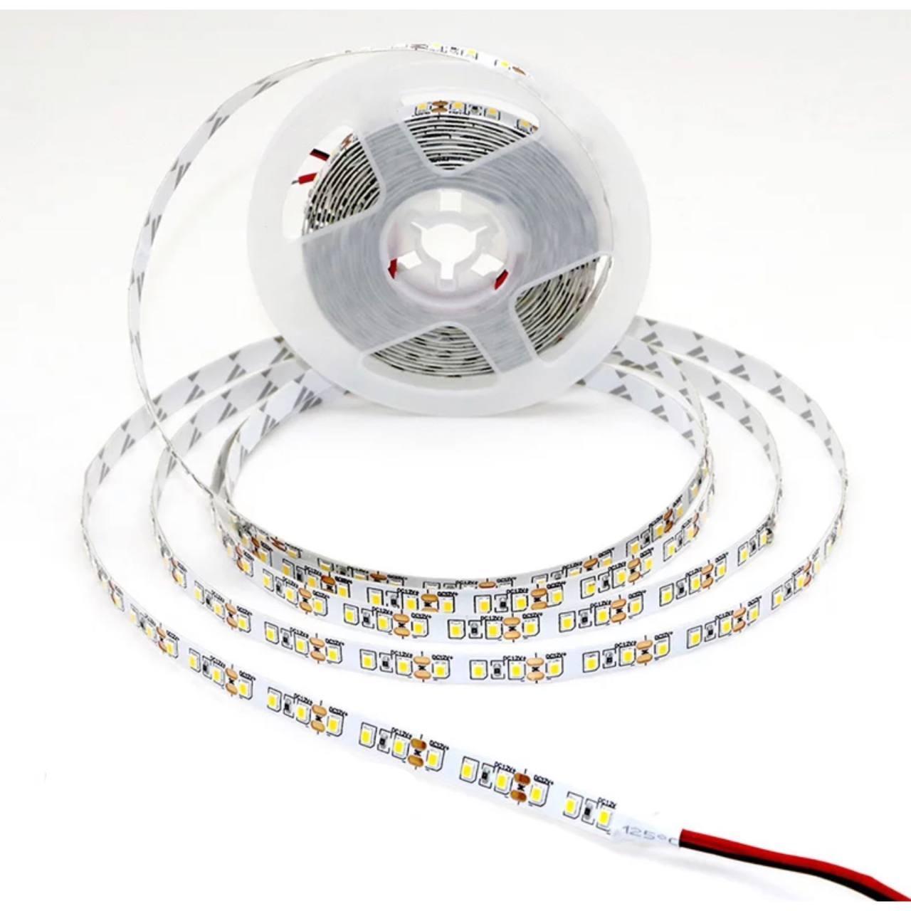 Світлодіодна LED стрічка 5m, на діодах 2835 SMD White 120led/m, 12V IP20
