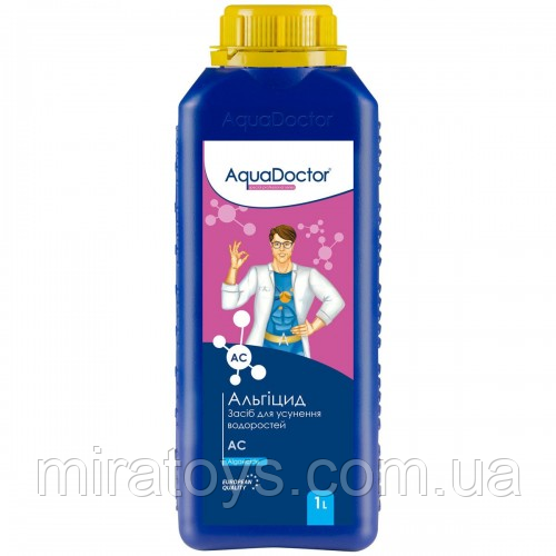 Хімія для басейну Альгіцид 1 л (засіб проти водоростей у воді) AquaDoctor 015970