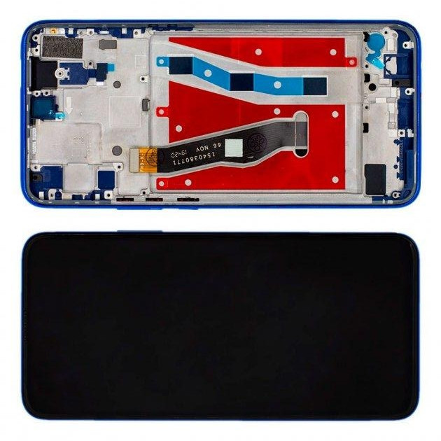 Дисплей Huawei P Smart Z модуль в зборі с тачскріном, синій з рамкою, Original PRC
