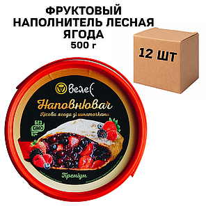 Ящик фруктового наповнювача Лісова ягода з шматочками 500 г (в ящику 12 шт), фото 2