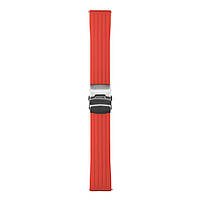 Универсальный ремешок Silicone + Metal lock для Samsung / Amazfit / Huawei 20mm, Red