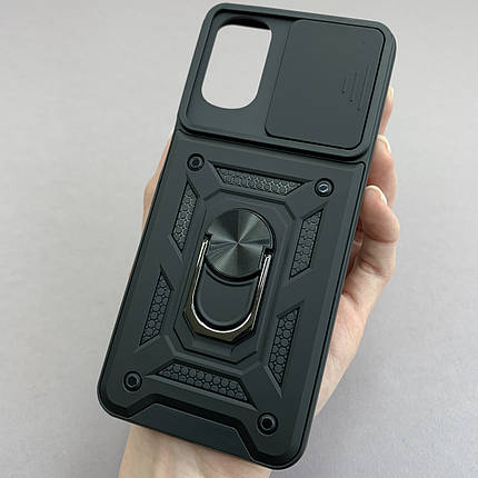 Чохол для Motorola G22 протиударний із шторкою чохол на телефон моторола г22 чорний CRT, фото 1