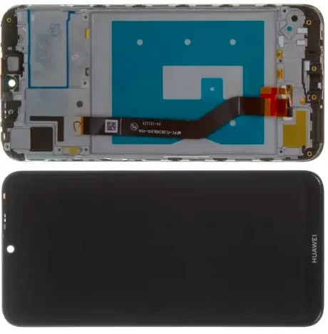 Дисплей Huawei Y7 2019 / Y7 Pro 2019 (VER2) модуль в зборі з тачскріном, чорний, з рамкою, Original PRC