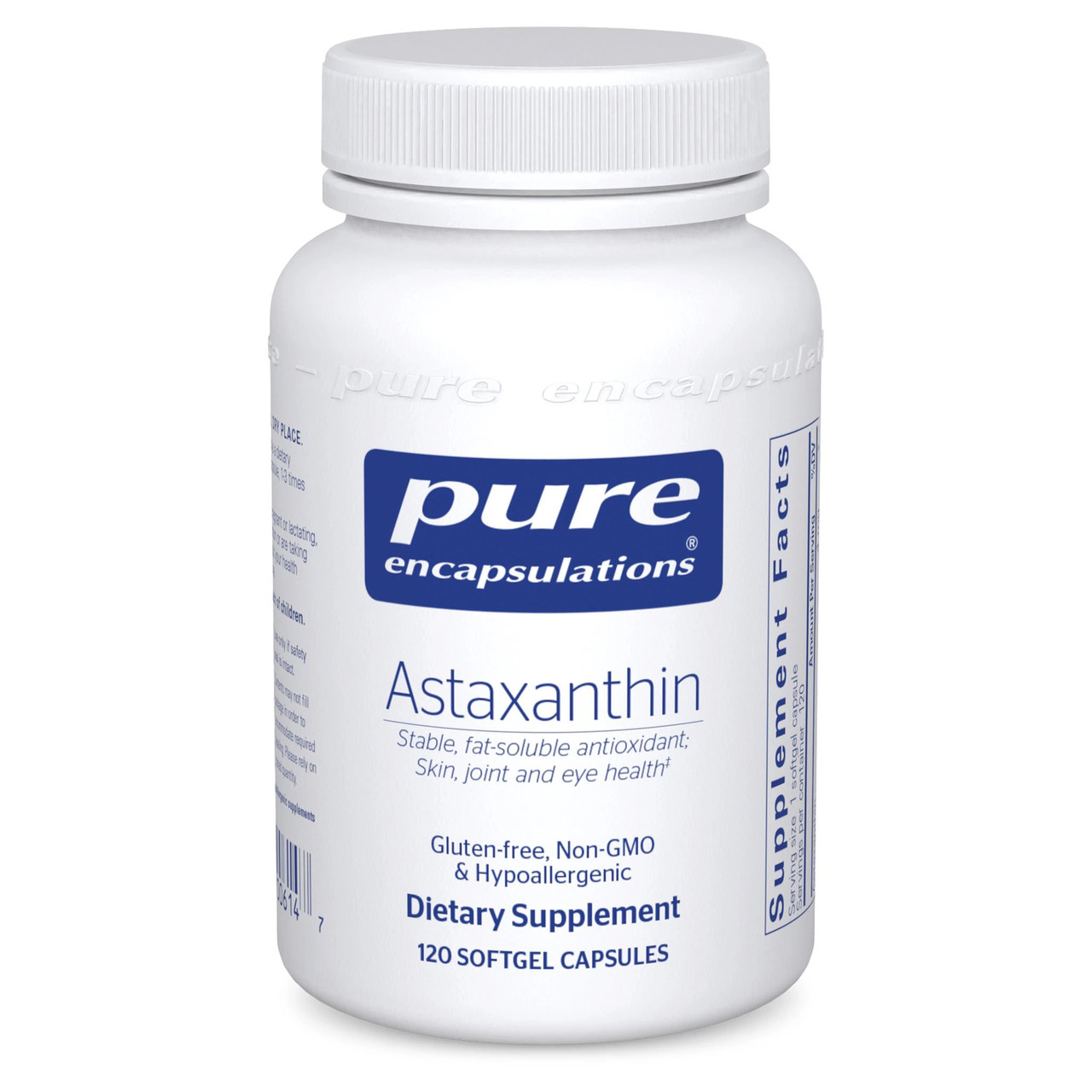 Астаксантин, Astaxanthin, Pure Encapsulations, 120 капсул BX625