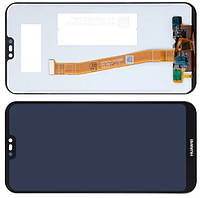 Дисплей Huawei P20 Lite модуль в сборе с тачскрином, черный, Original PRC