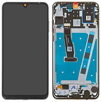 Дисплей Huawei P30 Lite модуль в сборе с тачскрином, черный, с рамкой, HC