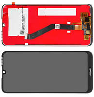 Дисплей Huawei Y6 2019, Honor 8A модуль в зборі з тачскріном, чорний, Original PRC