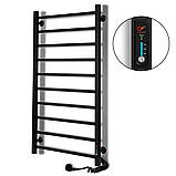 Сушка для рушників EF 10 L 500 x 900 праве підключення Чорний 215 Вт з терморегулятором і таймером, фото 2