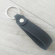 Патріотичний брелок "Доброго вічора мі з Україні" 12*2 см Екокожа Чорний (KG-8779), фото 4