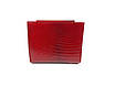 Жіночий шкіряний гаманець лаковий 10х12х3.5 см на магніті Cardinal Червоний, фото 3