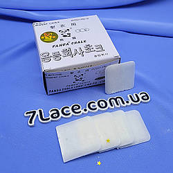 Мило портнівське "PANDA" біле / 4*4 см / упаковка 50 штук