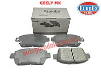 Колодки тормозные передние Geely MK (Джили МК) EuroEX 1014003350