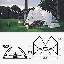 Тент кемпінговий Naturehike Beach tent & tarp 210T 65D polyester NH18Z001-P white, фото 5