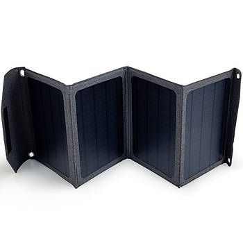 Портативний зарядний пристрій EcoSun 24W розкладна сонячна панель