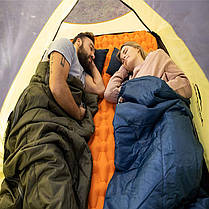 Спальний мішок Naturehike H150 Upgraded ST Long NH19S015-D Large- army green, фото 3