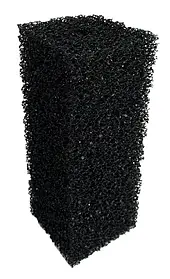 Фільтруюча губка, AQUAXER XL, чорна квадратна, 25х10х10 см. Губка фільтруючий матеріал.