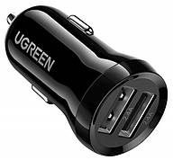 Автомобільний зарядний пристрій Ugreen ED018 24W 2xUSB Charger Чорний