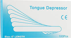 Шпатель дерев'яний для воску, 100 шт/уп, 15*1,7 см