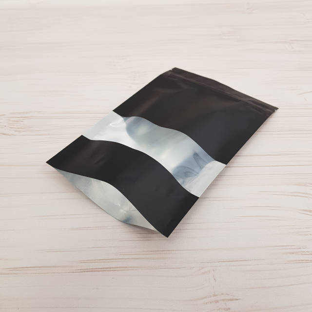 Купить Дой-Пак с зип замком и окном 150 г черный 130х200 - 1156726031