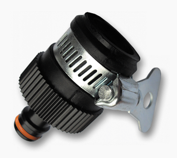 ECO-4127 Адаптер на кран ø13-15мм з ярликом (ст. ECO-PWB2194), BLACK LINE (Bradas)