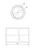 ODF-09-11-21-L1200 Штанга для душових кабін з нержавійки, довжиною 1200 мм, діаметром 16 мм, чорна, фото 3