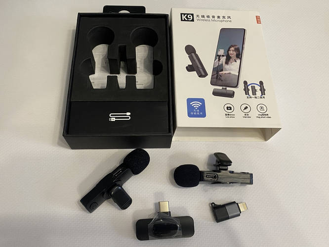 Микрофон петличный двойной беспроводной K9 2в1 для Iphone та Android ...