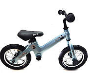 Беговел детский велобег карбоновый голубой велосипед SpaceBaby (Maserati Edition)