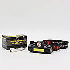 Налобний LED ліхтар акумуляторний BL-8101 XPE+COB / Світлодіодний магнітний ліхтарик на лоб, фото 9