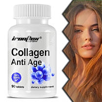 Для суставів та зв'язок IronFlex Collagen Anti Age 90 таблеток, фото 3