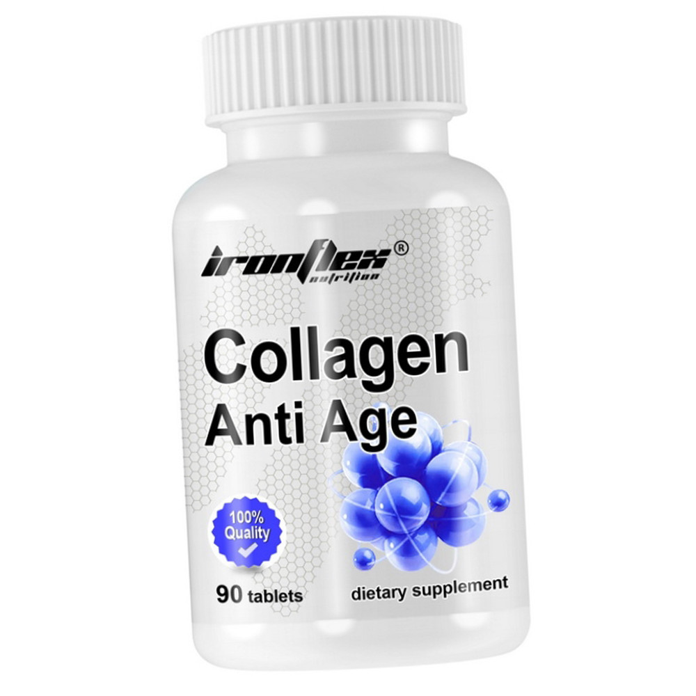 Для суставів та зв'язок IronFlex Collagen Anti Age 90 таблеток
