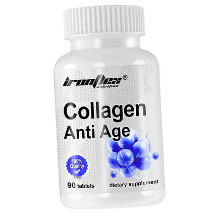 Для суставів та зв'язок IronFlex Collagen Anti Age 90 таблеток, фото 1