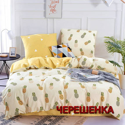 Євро максі набір постільної білизни 200*220 з Бязі "Gold" №151472AB Черешенка™, фото 1