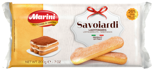 Печиво Savoiardi Ladyfingers 200г*20 шт ТМ Marini Італія