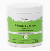 Колаген 1 і 3 типу, Vitacost, Advanced Collagen Types 1 & 3, 199 грам