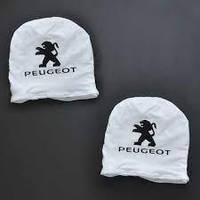 Чохли на підголівники білі (2 шт.) PEUGEOT
