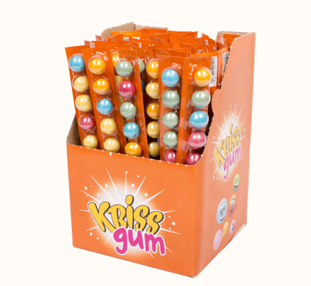Жувальна гумка зі смаком фруктів KRISS 30г*50 шт Польща