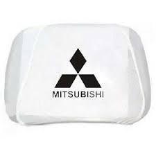 Чохли на підголівники білі (2 шт.) MITSUBISHI