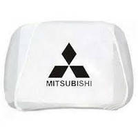 Чохли на підголівники білі (2 шт.) MITSUBISHI